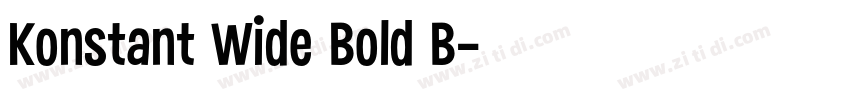 Konstant Wide Bold B字体转换